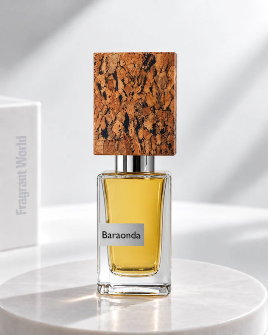 Nasomatto BARAONDA | Recreate @visual reference 2 exactly as it is but my fragrance instead of the one in it, very naturally.