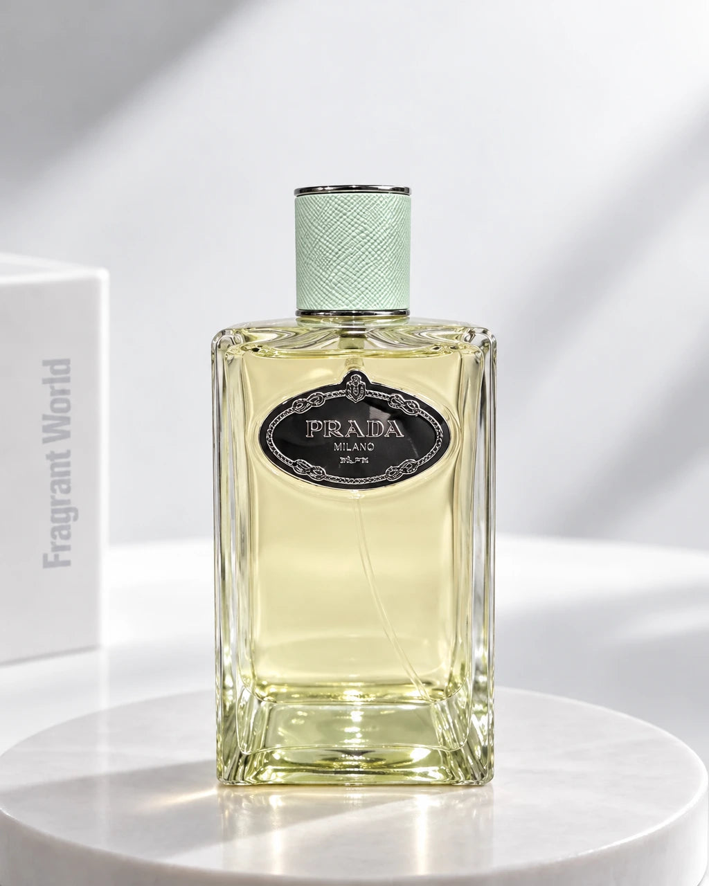 Prada INFUSION D'IRIS | Recreate @visual reference 2 exactly as it is but my fragrance instead of the one in it, very naturally.