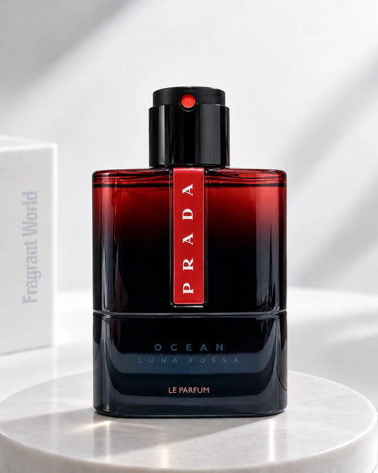 Prada LUNA ROSSA OCEAN Le Parfum | Recreate @visual reference 2 exactly as it is but my fragrance instead of the one in it, very naturally.