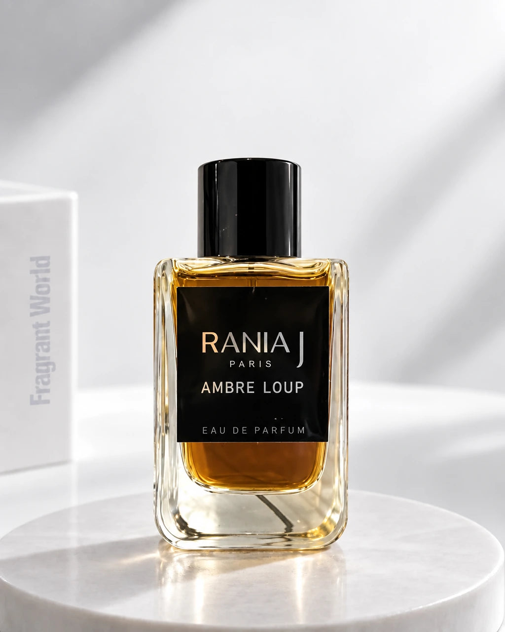 Rania J AMBRE LOUP | Recreate @visual reference 2 exactly as it is but my fragrance instead of the one in it, very naturally.