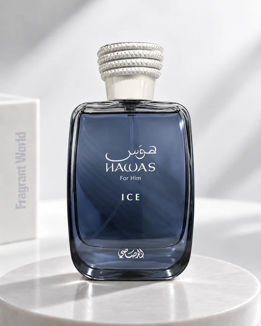 Rasasi HAWAS for him ICE | Rasasi HAWAS FOR HIM ICE Perfume Samples / Decants @ Fragrant World