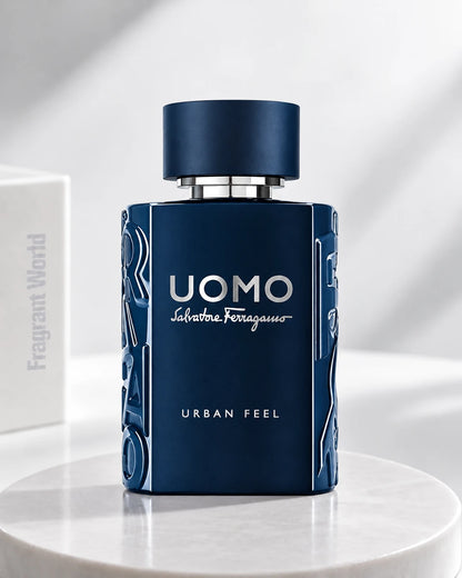 Salvatore Ferragamo UOMO URBAN FEEL | Recreate @visual reference 2 exactly as it is but my fragrance instead of the one in it, very naturally.