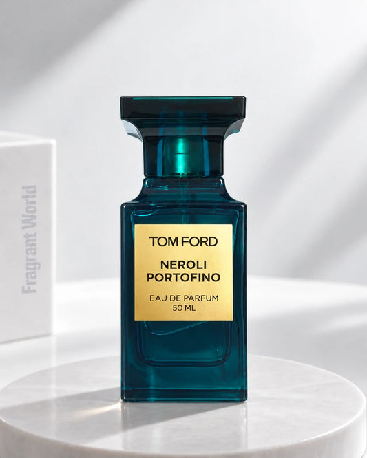 Tom Ford 'Private Blend' NEROLI PORTOFINO | Recreate @visual reference 2 exactly as it is but my fragrance instead of the one in it, very naturally.