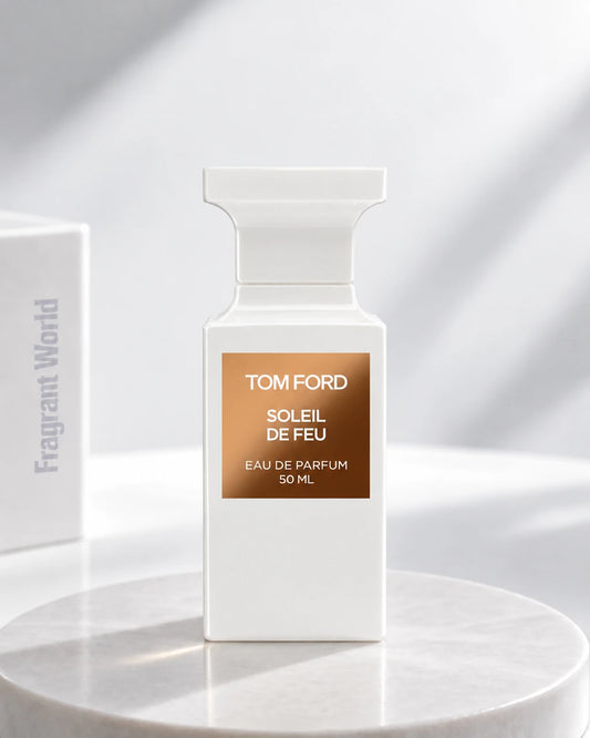 Tom Ford 'Private Blend' SOLEIL DE FEU | Recreate @visual reference 2 exactly as it is but my fragrance instead of the one in it, very naturally.