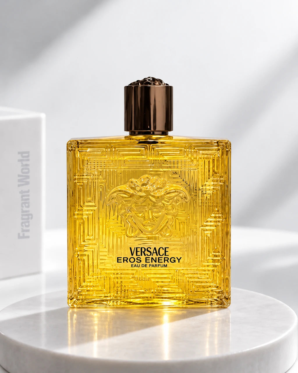 Versace EROS ENERGY | Recreate @visual reference 2 exactly as it is but my fragrance instead of the one in it, very naturally.