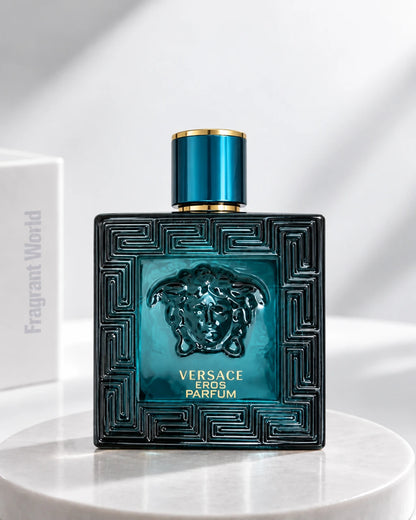 Versace EROS Parfum | Recreate @visual reference 2 exactly as it is but my fragrance instead of the one in it, very naturally.