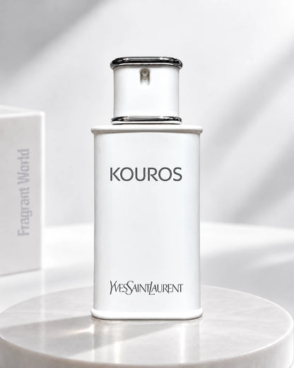 YSL KOUROS | Recreate @visual reference 2 exactly as it is but my fragrance instead of the one in it, very naturally.