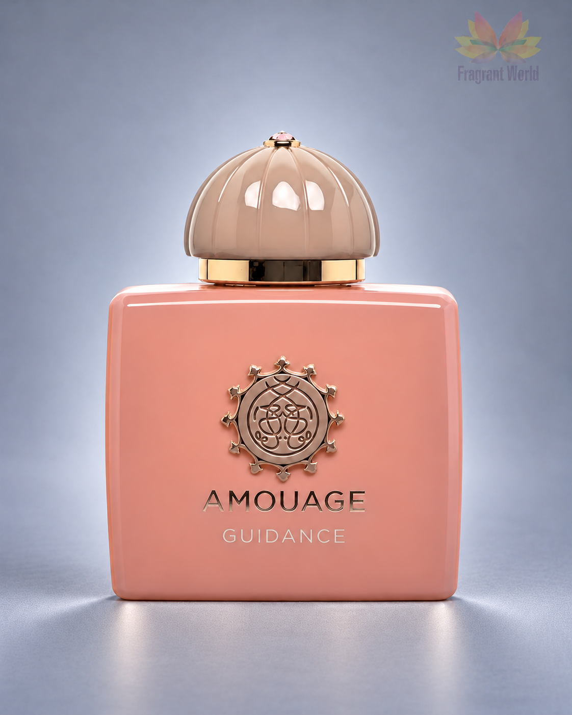 Amouage GUIDANCE em fundo cinzento