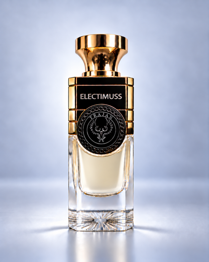 Electimuss Trajan sobre fundo cinzento Fragrant World, 1200 x 1500