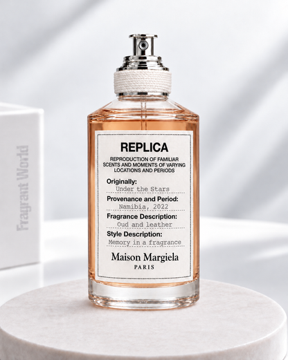 Maison Margiela Replica Under the Stars sobre pedra mate com base de vidro mais fina